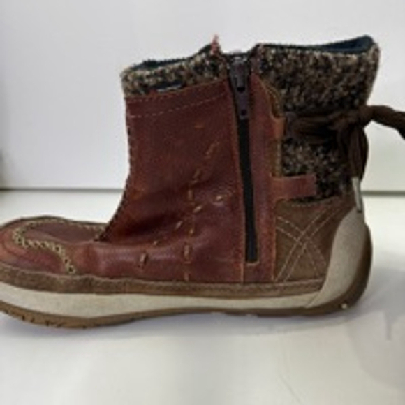 Merrell women's puffin mid chestnut leather winter boots  size 9 - Picture 4 of 12